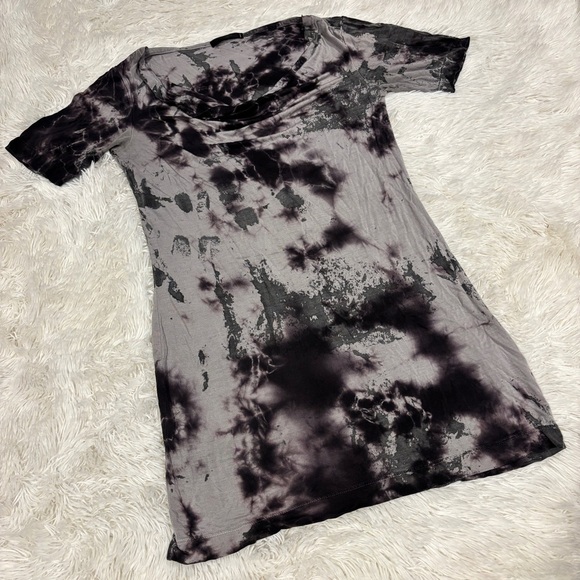 Maj tie dye black and gray Dress woman’s size Small - Picture 1 of 7